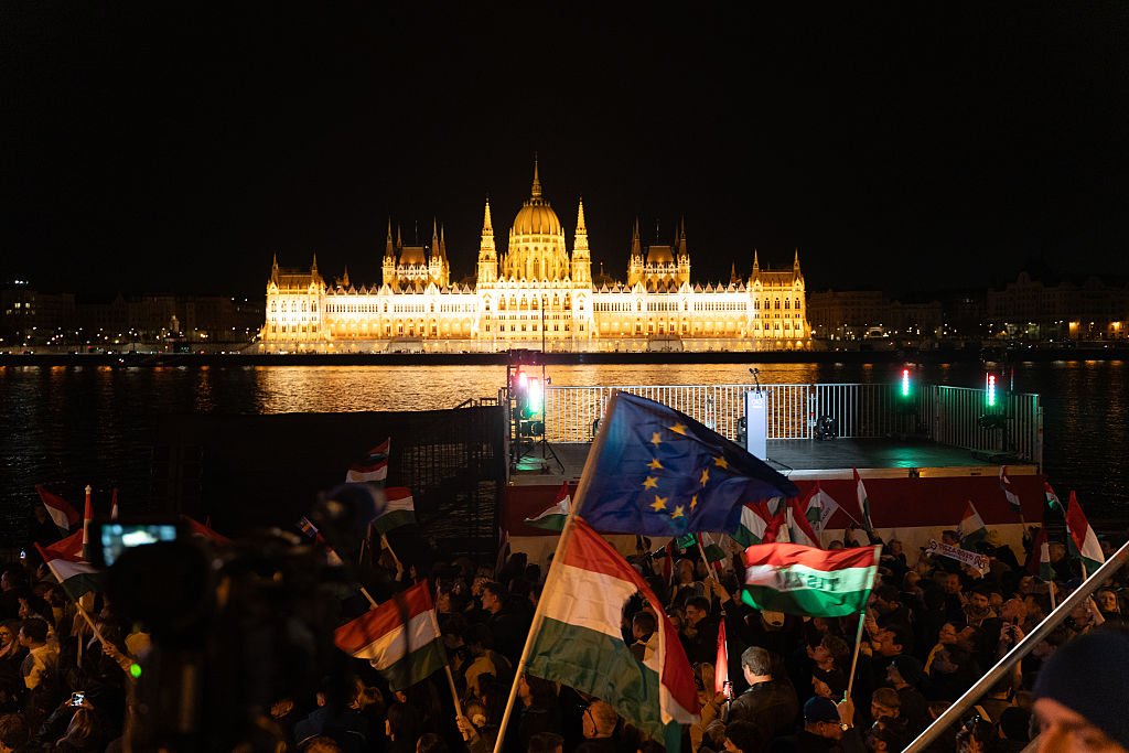 Closing Polls Indicate A Victory For The Hungarian Opposition.