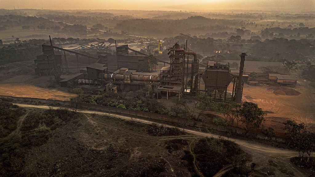 (EDITORS NOTE: Image taken with drone) A general view of a