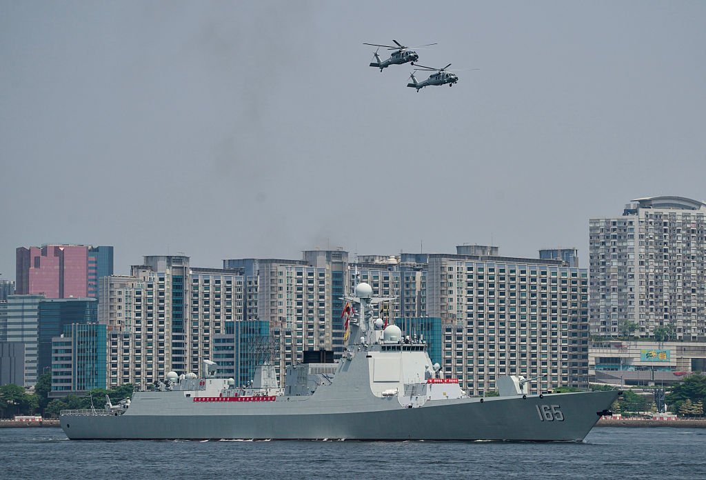 Naval Fleet Led By Aircraft Carrier Shandong Concludes Hong Kong Visit