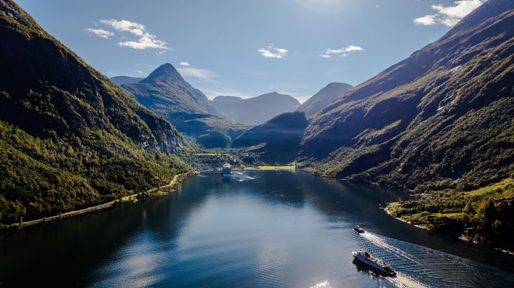 Aerial View Of Geirangerfjord, Norway