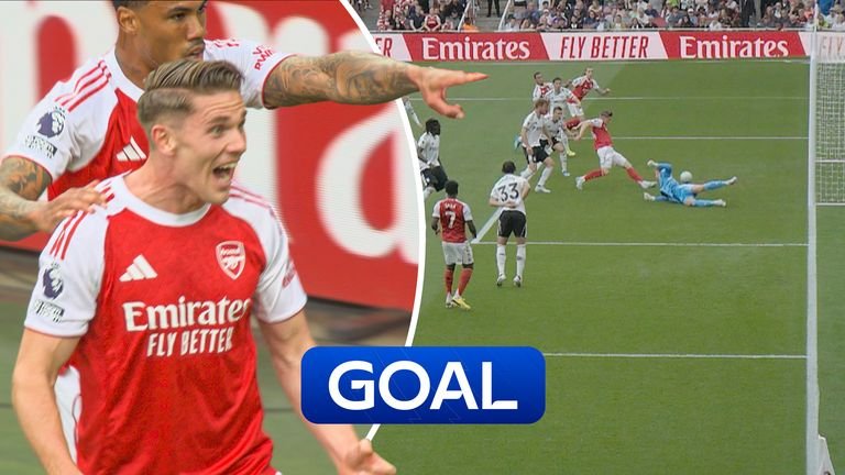 Arsenal's Viktor Gyokeres nets opening goal against Fulham