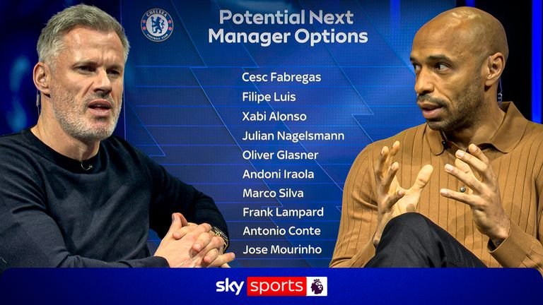Jamie Carragher and Thierry Henry look at Chelsea's potential next manager