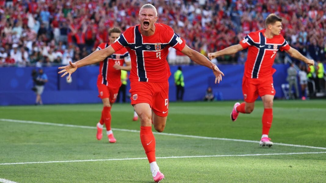 Erling Haaland put Norway in front vs Iraq