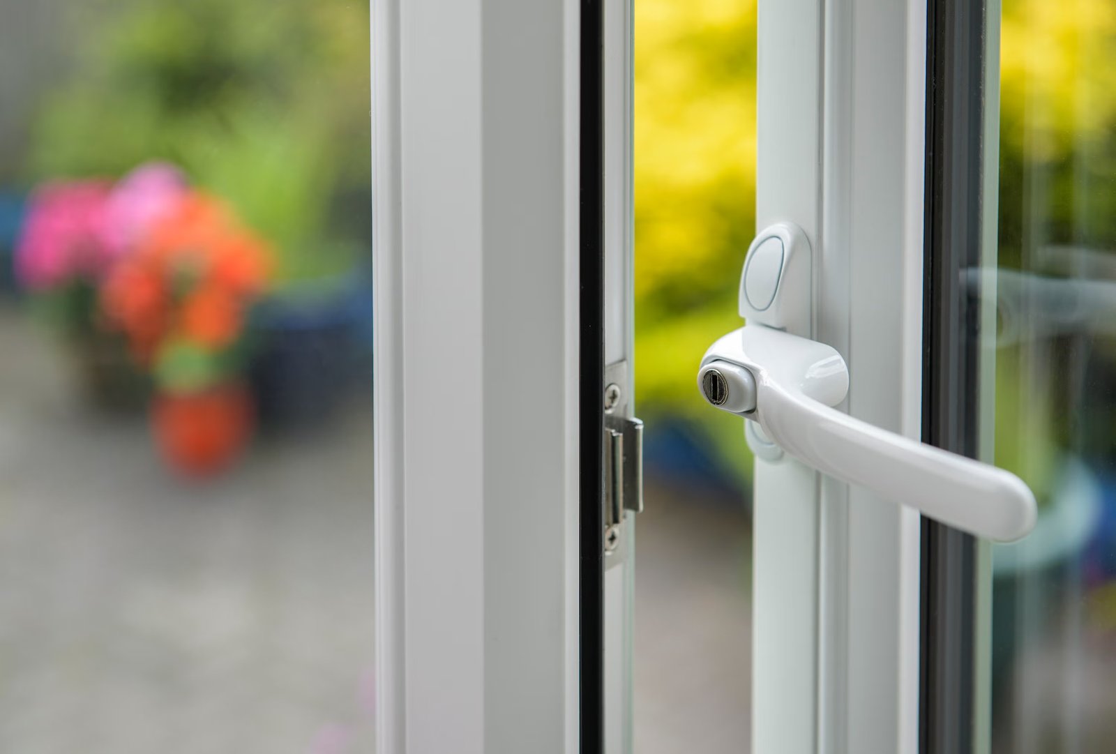 One of the easiest routes into your home is an open window, or patio door with a poor locking system