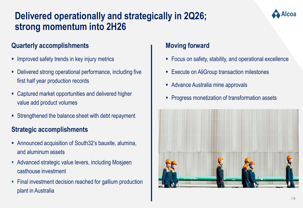 Alcoa Q2 2026 slides: record aluminum margins, South32 acquisition 10 23e81f701ea5dcda68585370841068a3ad7b24a934fc6f4683c08fa7ac1ac4f3