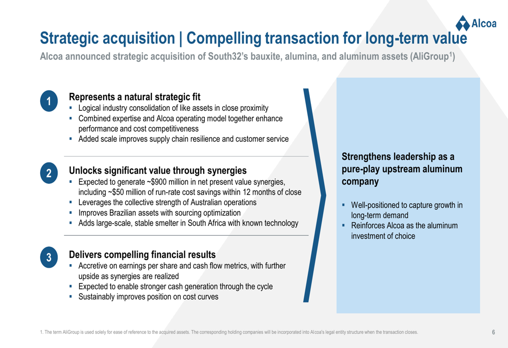Alcoa Q2 2026 slides: record aluminum margins, South32 acquisition 2 8b636e7dbd017f378714ca2e7dacad16e16a5d64f6a68e89841083c6605f8da5