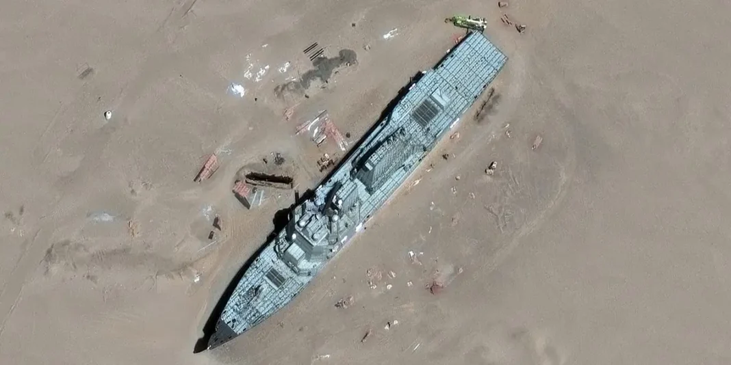 China built full-size models of US warships and aircraft to