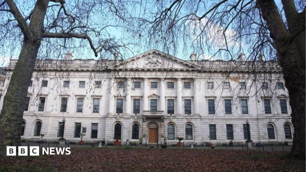 High Court upholds decision to allow Chinese mega embassy A general view of the classical white facade of Royal Mint Court in London, the site of the proposed new Chinese embassy.