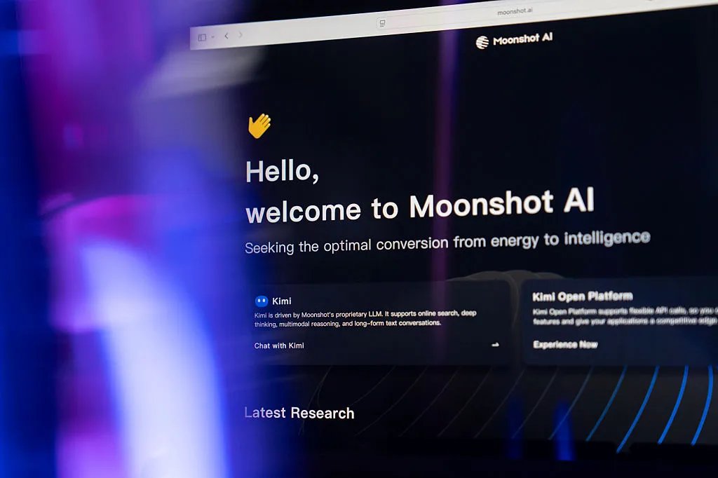 Kimi: Threat or menace? Information for Moonshot AI's Kimi chatbot arranged on a computer.