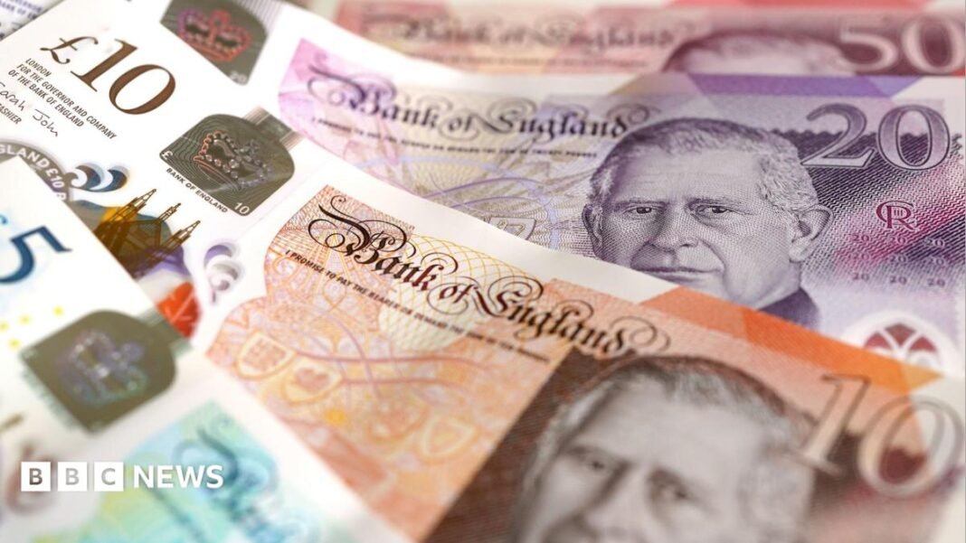 ile photo dated 20/08/24 of a view of British Polymer bank notes. £5, £10, £20 and £50 bank notes (Five Pound note, Ten Pound note, Twenty Pound note and Fifty Pound note). Issue date: Wednesday January 15, 2025. PA Photo.