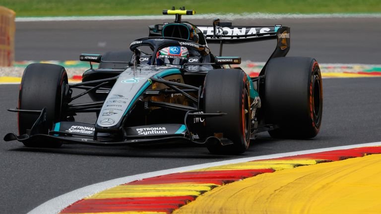 Mercedes driver Kimi Antonelli (AP Photo/Geert Vanden Wijngaert)