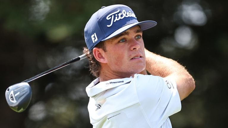 Rising star Koivun holds off Scheffler to win on third PGA Tour start as a pro 2 Jackson Koivun hits a tee shot during the 3M Open (Associated Press)