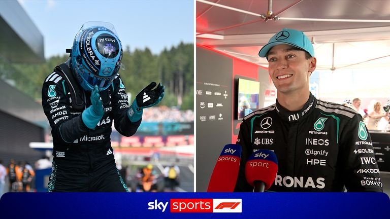 George Russell was in buoyant mood after winning in Austria as he closed the gap on Mercedes team-mate and championship leader Kimi Antonelli.