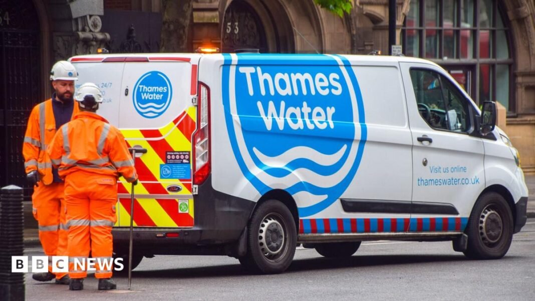 Cash-strapped Thames Water poses big test for Burnham A mother and son pose for a selfie. They are both smiling with the tops of their heads touching. They are standing on a viewpoint, with a canopy of trees and an ocean view far below them.