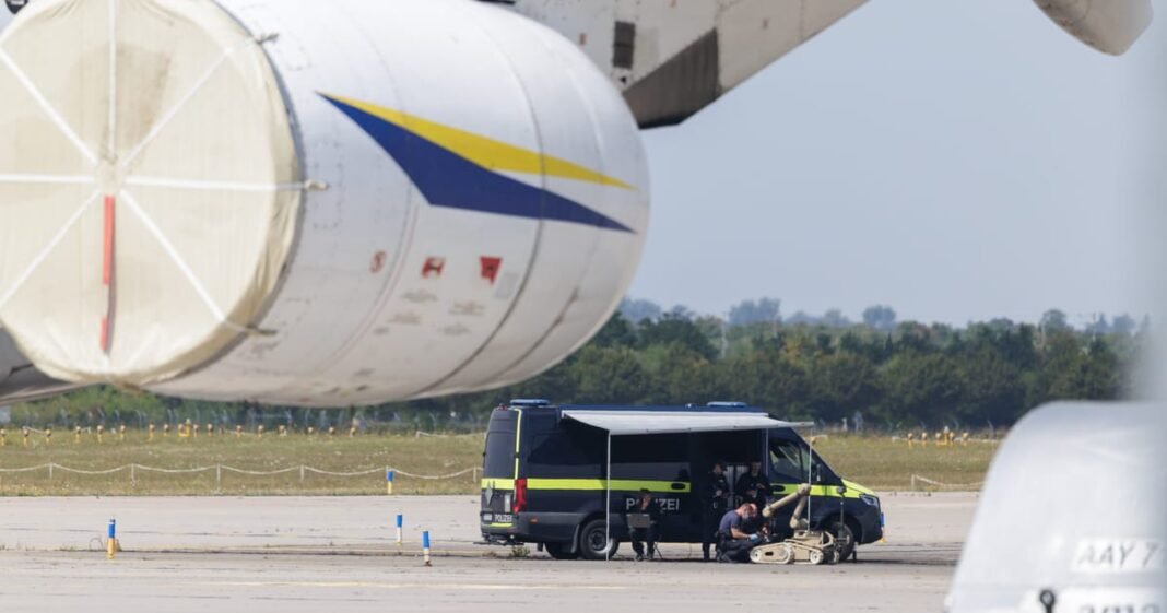 German anti-terror police investigate explosive drone found at Leipzig airport