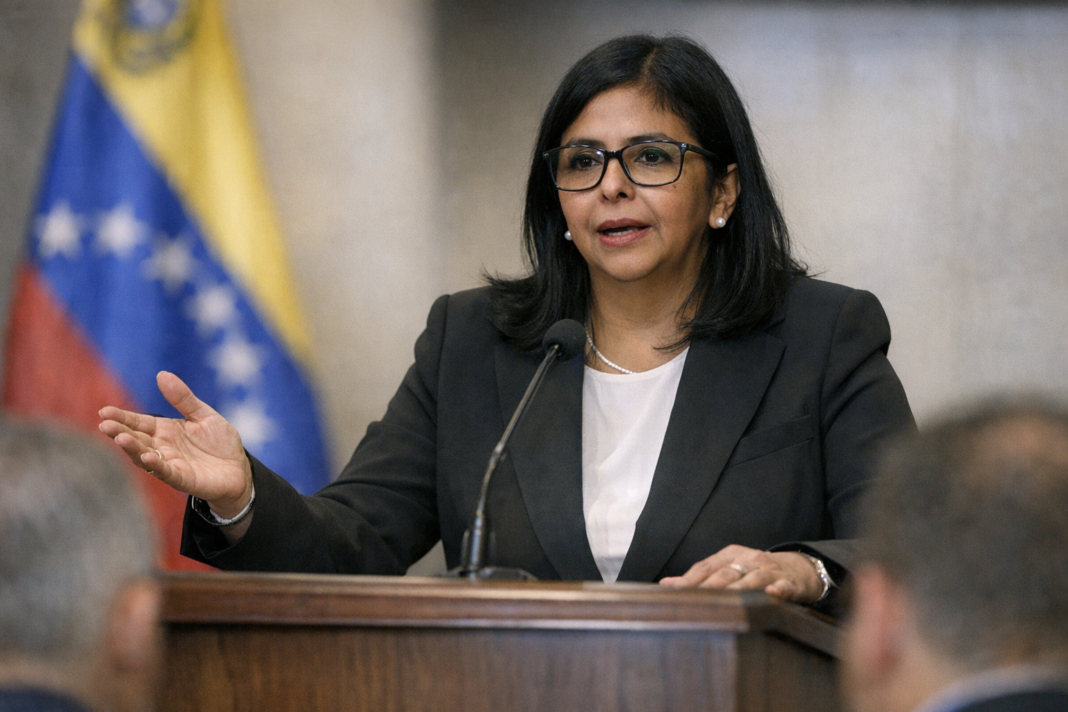 Venezuela’s interim president defends contentious oil agreement with Trump