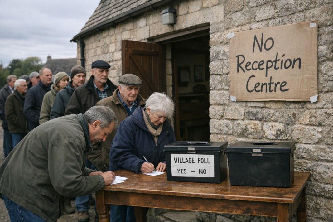 Symbolic village vote opposes asylum reception centre plan Symbolic village vote opposes asylum reception centre plan