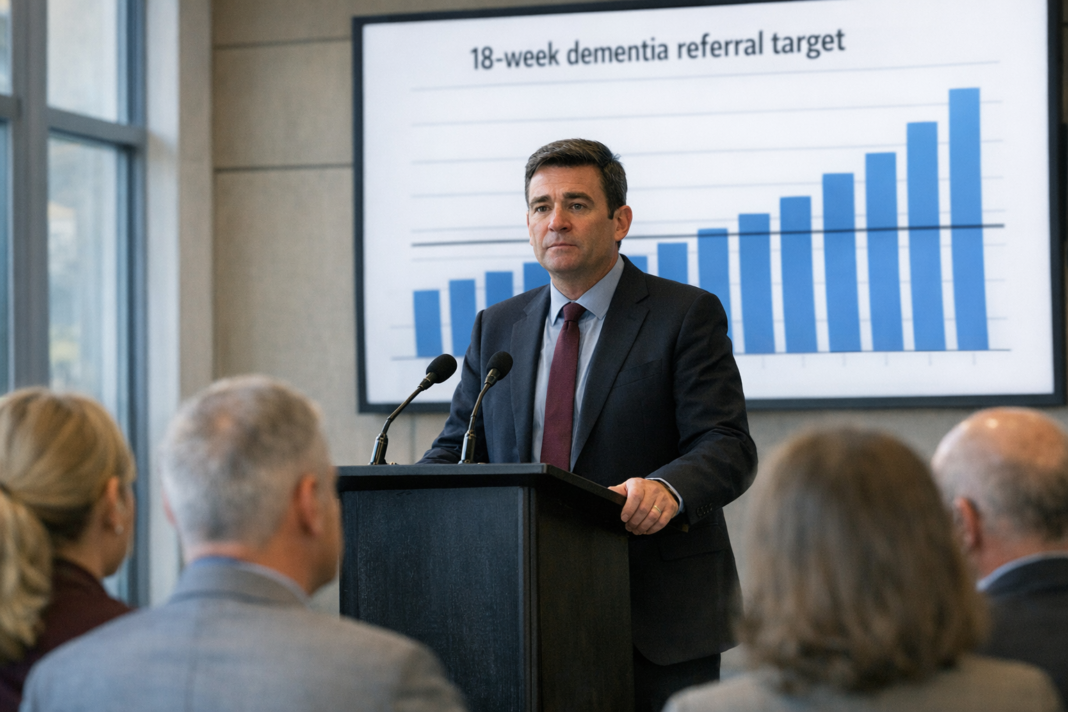 Calls Grow for Mayor Burnham to Adopt 18-Week Dementia Waiting-Time Target Calls Grow for Mayor Burnham to Adopt 18-Week Dementia Waiting-Time Target