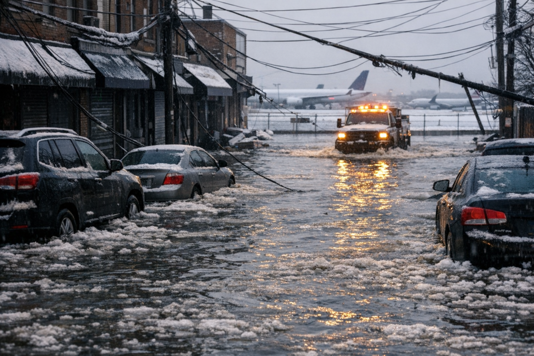 Nor'easter Disrupts Travel Across Northeast, Triggers Flooding and Power Outages