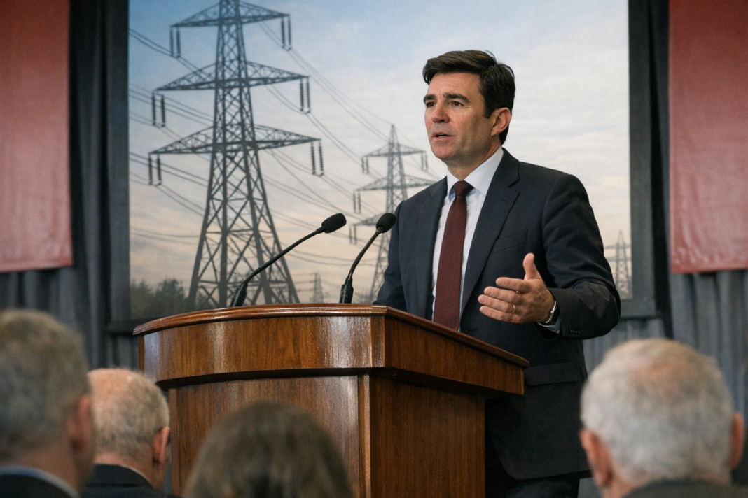 Burnham to launch public body to fund electricity grid in bid to cut energy bills