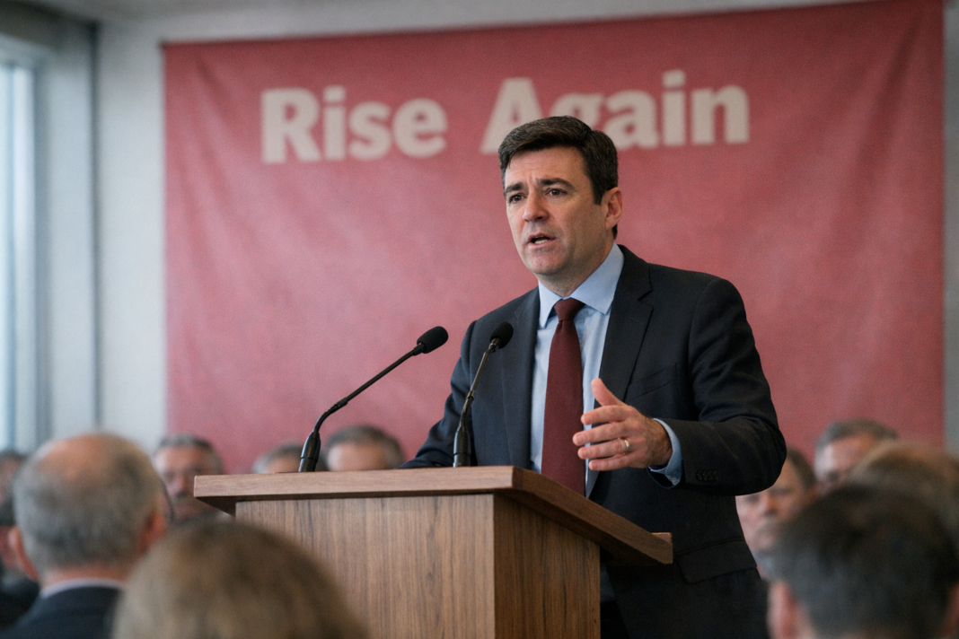 Burnham stakes his leadership on a bold progressive agenda to ‘rise again’ Burnham stakes his leadership on a bold progressive agenda to ‘rise again’