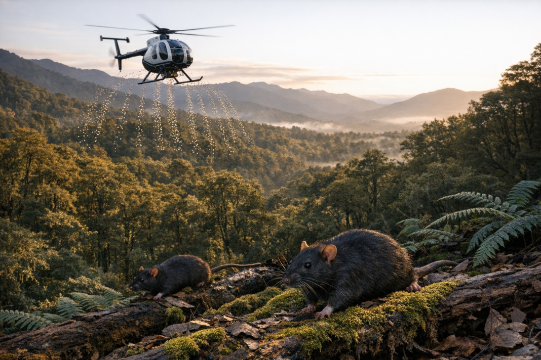 Long-term monitoring reveals regional gaps in 1080 drop timing as rat populations rebound Long-term monitoring reveals regional gaps in 1080 drop timing as rat populations rebound