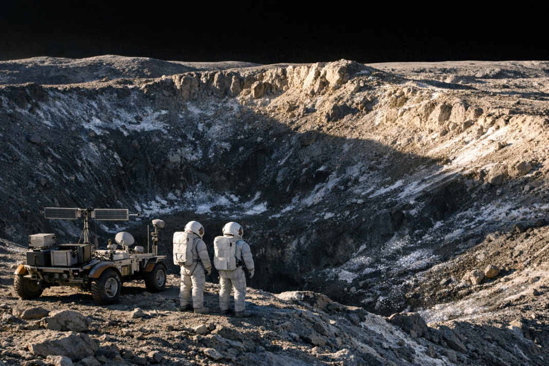 Scientists Say Lunar Polar Water Falls Short of City-Building Needs