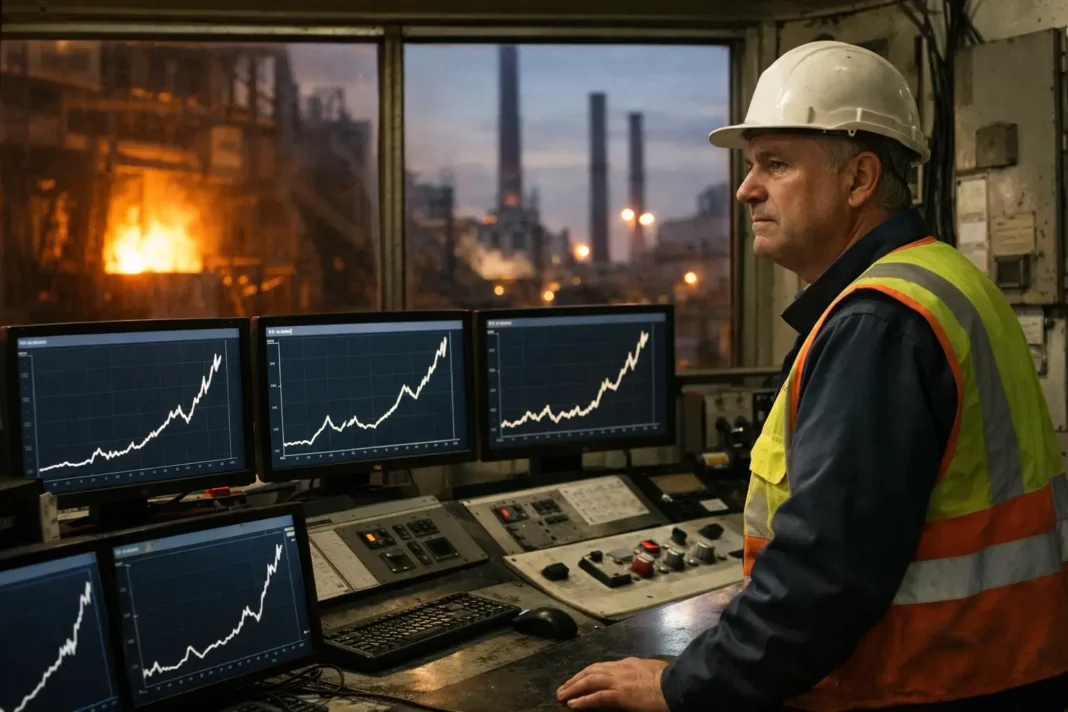 UK Steel Industry Loses Ground as Power Prices Surge Above French Rivals