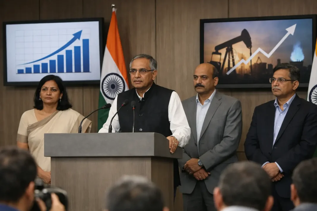 India Raises Growth Outlook While Warning on Energy Prices India Raises Growth Outlook While Warning on Energy Prices