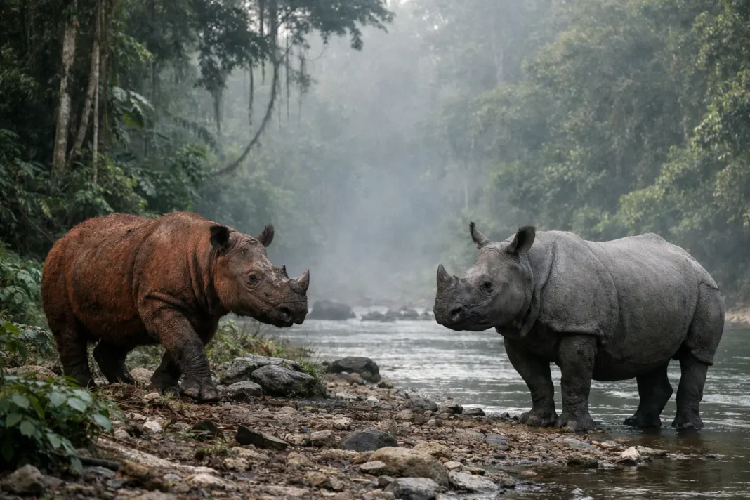 Indonesia’s Sumatran and Javan Rhinos on the Edge: Numbers, Risks and Urgent Steps