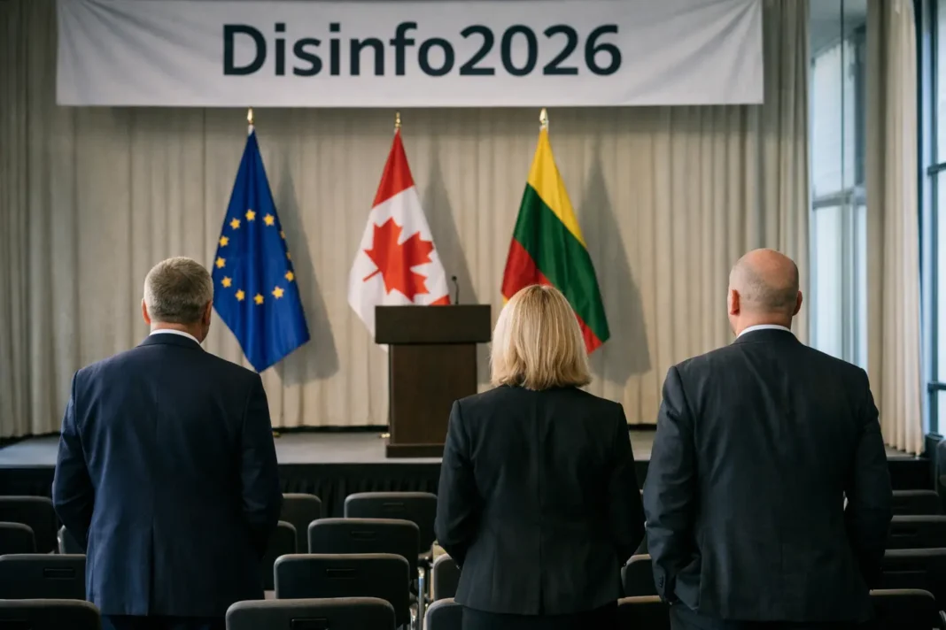 EU diplomatic service, Canada and Lithuania withdraw support from Disinfo2026 in Vilnius